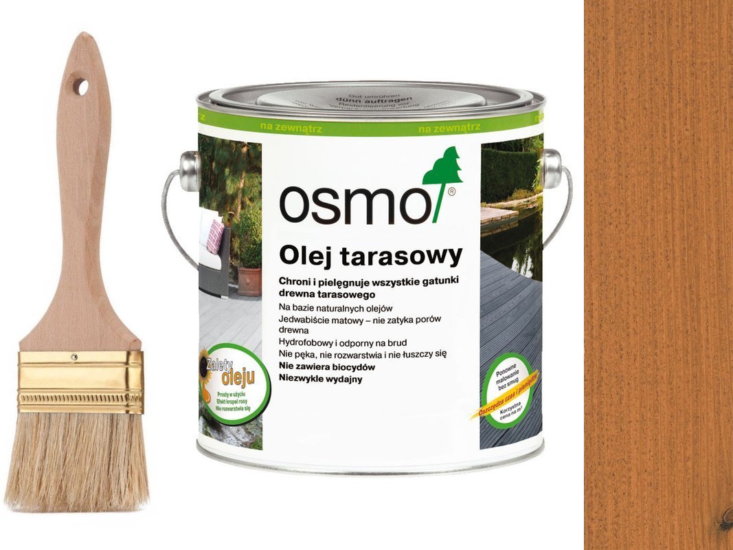 OSMO Olej do Tarasów 009 MODRZEW 0,75L + GRATIS